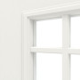 Detailansicht des Lichtausschnitts von Georgia 1 LA Lugano ClassicLine Weißlack Innentür - Hörmann