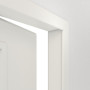 Detailansicht der geöffneten Tür von Innentür-Set Weißlack RAL 9016 LA-02 reverse mit Zarge und Drücker