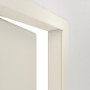 Detailansicht der geöffneten Tür von Innentür-Set Weißlack RAL 9010 LA-10 reverse mit Zarge und Drücker