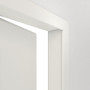 Detailansicht der geöffneten Tür von Innentür-Set Weißlack RAL 9016 LA-10 reverse mit Zarge und Drücker