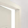 Detailansicht der geöffneten Tür von Innentür-Set Weißlack RAL 9010 LA-40 reverse mit Zarge und Drücker