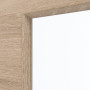 Detailansicht des Lichtausschnitts von GARANT Zimmertür-Set Authentic Eiche quer CPL mit Lichtausschnitt LA-DIN mit Zarge und Drücker