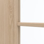 Detailansicht des Lichtausschnitts von GARANT Zimmertür Authentic Achat CPL mit Lichtausschnitt LA-DIN Sprosse SP2