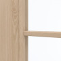 Detailansicht des Lichtausschnitts von GARANT Zimmertür Authentic Achat CPL mit Lichtausschnitt LA-2 Sprosse SP0