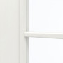Detailansicht des Lichtausschnitts von GARANT Zimmertür Authentic Bianco CPL mit Lichtausschnitt LA-2 Sprosse SP0
