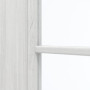 Detailansicht des Lichtausschnitts von GARANT Zimmertür Authentic Grigio CPL mit Lichtausschnitt LA-2 Sprosse SP0