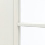 Detailansicht des Lichtausschnitts von GARANT Zimmertür Weiß Struktur Premium CPL mit Lichtausschnitt LA-2 Sprosse SP0