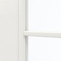 Detailansicht des Lichtausschnitts von GARANT Zimmertür Quer Authentic Bianco CPL mit Lichtausschnitt LA-2 Sprosse SP10