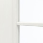 Detailansicht des Lichtausschnitts von GARANT Zimmertür Authentic Bianco CPL mit Lichtausschnitt LA-2 Sprosse SP2