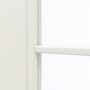 Detailansicht des Lichtausschnitts von GARANT Zimmertür Weiß Struktur Premium CPL mit Lichtausschnitt LA-2 Sprosse SP2