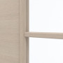 Detailansicht des Lichtausschnitts von GARANT Zimmertür Quer Authentic Akazie CPL mit Lichtausschnitt LA-2 Sprosse SP4