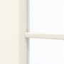 Detailansicht des Lichtausschnitts von GARANT Zimmertür W980ST15 Platinweiß GHK08 mit Lichtausschnitt LA-3 Sprosse SP10