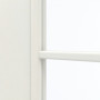 Detailansicht des Lichtausschnitts von GARANT Zimmertür Weiß Struktur Premium CPL mit Lichtausschnitt LA-3 Sprosse SP10