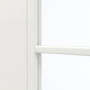 Detailansicht des Lichtausschnitts von GARANT Zimmertür Quer Authentic Bianco CPL mit Lichtausschnitt LA-3 Sprosse SP2