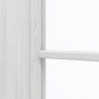 Detailansicht des Lichtausschnitts von GARANT Zimmertür Authentic Grigio CPL mit Lichtausschnitt LA-4 bandseitig Sprosse SP10
