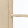 Detailansicht des Lichtausschnitts von GARANT Zimmertür Authentic Sand CPL mit Lichtausschnitt LA-4 schlossseitig Sprosse SP10