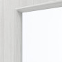 Detailansicht des Lichtausschnitts von GARANT Zimmertür Authentic Grigio CPL mit Lichtausschnitt LA-5 bandseitig