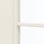 Detailansicht des Lichtausschnitts von GARANT Zimmertür Weißlack 9010 mit Lichtausschnitt LA-6 Sprosse SP0