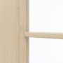 Detailansicht des Lichtausschnitts von GARANT Zimmertür Authentic Sand CPL mit Lichtausschnitt LA-6 Sprosse SP1
