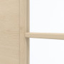 Detailansicht des Lichtausschnitts von GARANT Zimmertür Quer Authentic Sand GCK08 mit Lichtausschnitt LA-6 Sprosse SP1