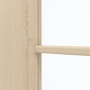 Detailansicht des Lichtausschnitts von GARANT Zimmertür Authentic Sand CPL mit Lichtausschnitt LA-6 Sprosse SP2