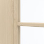 Detailansicht des Lichtausschnitts von GARANT Zimmertür Authentic Sand GCK08 mit Lichtausschnitt LA-6 Sprosse SP4