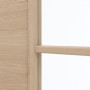 Detailansicht des Lichtausschnitts von GARANT Zimmertür Quer Authentic Achat GCK08 mit Lichtausschnitt LA-6 Sprosse SP4