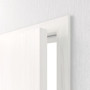 Detailansicht der geöffneten Tür von Innentür-Set Gebürstetes Weiß ProLine Duradecor stumpfeinschlagend mit Zarge und Drücker - Hörmann