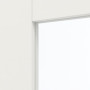 Detailansicht des Lichtausschnitts von Coso 10 LA-01 Weißlack RAL 9016 Premium Schiebetür