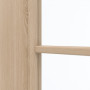Detailansicht des Lichtausschnitts von GARANT Schiebetür Authentic Achat CePaL mit Lichtausschnitt LA-DIN Sprosse SP0
