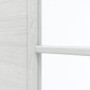 Detailansicht des Lichtausschnitts von GARANT Schiebetür Quer Authentic Grigio GCK08 mit Lichtausschnitt LA-DIN Sprosse SP1