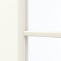 Detailansicht des Lichtausschnitts von GARANT Schiebetür U11026SD Kristallweiß GHK08 mit Lichtausschnitt LA-2 Sprosse SP0