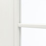 Detailansicht des Lichtausschnitts von GARANT Schiebetür Authentic Bianco CePaL mit Lichtausschnitt LA-2 Sprosse SP1