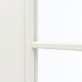 Detailansicht des Lichtausschnitts von GARANT Schiebetür Authentic Bianco CePaL mit Lichtausschnitt LA-2 Sprosse SP10