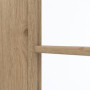 Detailansicht des Lichtausschnitts von GARANT Schiebetür Authentic Risseiche CePaL mit Lichtausschnitt LA-2 Sprosse SP10