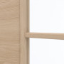 Detailansicht des Lichtausschnitts von GARANT Schiebetür Quer Authentic Achat GCK08 mit Lichtausschnitt LA-2 Sprosse SP4