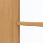 Detailansicht des Lichtausschnitts von GARANT Schiebetür Eiche Premium GCK08 mit Lichtausschnitt LA-3 Sprosse SP2