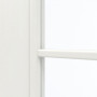 Detailansicht des Lichtausschnitts von GARANT Schiebetür Authentic Bianco CePaL mit Lichtausschnitt LA-3 Sprosse SP4