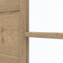 Detailansicht des Lichtausschnitts von GARANT Schiebetür Quer Authentic Risseiche GCK08 mit Lichtausschnitt LA-3 Sprosse SP4