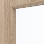 Detailansicht des Lichtausschnitts von GARANT Schiebetür Authentic Eiche CePaL mit Lichtausschnitt LA-4 bandseitig