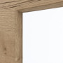 Detailansicht des Lichtausschnitts von GARANT Schiebetür Quer Authentic Risseiche GCK08 mit Lichtausschnitt LA-4 schlossseitig