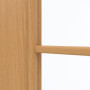 Detailansicht des Lichtausschnitts von GARANT Schiebetür Eiche Premium GCK08 mit Lichtausschnitt LA-4 schlossseitig Sprosse SP10