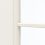 Detailansicht des Lichtausschnitts von GARANT Schiebetür Weißlack 9016 GHK08 mit Lichtausschnitt LA-4 schlossseitig Sprosse SP10