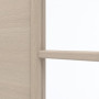 Detailansicht des Lichtausschnitts von GARANT Schiebetür Quer Authentic Akazie GCK08 mit Lichtausschnitt LA-5 schlossseitig Sprosse SP10