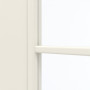 Detailansicht des Lichtausschnitts von GARANT Schiebetür Weißlack 9010 CePaL mit Lichtausschnitt LA-6 Sprosse SP10