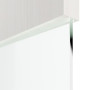 Detailansicht des Lichtausschnitts von Pure 2 quer ProLine Duradecor Gebürstetes Weiß Schiebetür - Hörmann