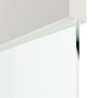 Detailansicht des Lichtausschnitts von Pure 2 quer Plain 79-7 ProLine Duradecor Verkehrsweiß RAL 9016 Schiebetür - Hörmann