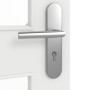 Detailansicht der Oberfläche von GARANT Wohnungseingangstür Matt Weißlack 9016 G-TEC mit Lichtausschnitt LA-11