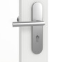 Detailansicht der Oberfläche von GARANT Wohnungseingangstür Matt Weißlack 9016 G-TEC mit Lichtausschnitt LA-2