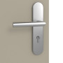 Detailansicht der Oberfläche von GARANT Wohnungseingangstür Matt Seidengrau 7044 G-TEC
